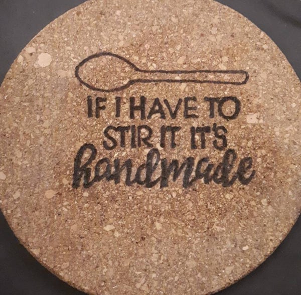 Onderzetter kurk If I have to stir it...
