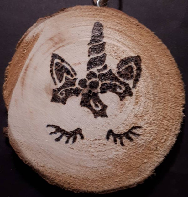 Kerstboomhanger Unicorn Merry Christmas 