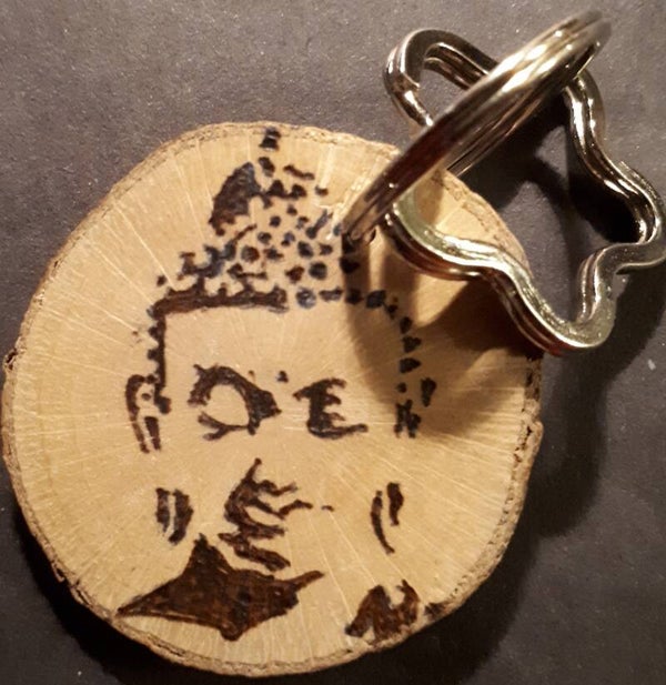 Sleutelhanger Buddha (rond)
