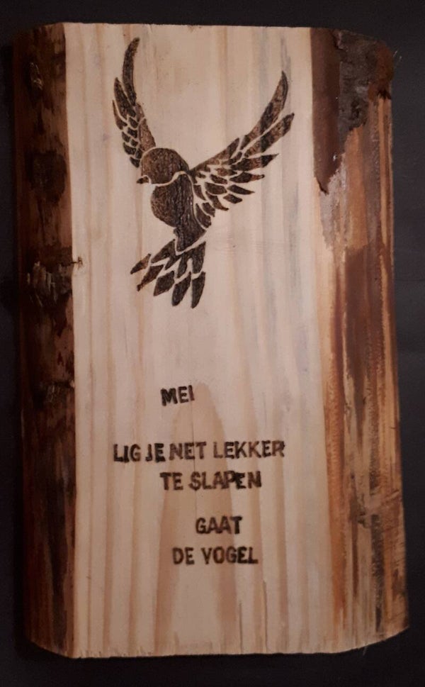 Tekstbord Mei