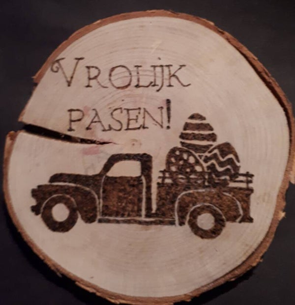 Tekstbord Vrolijk Pasen 