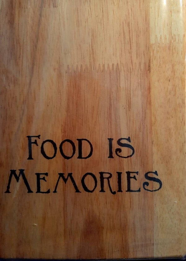 Snij-/serveerplank Food is memories