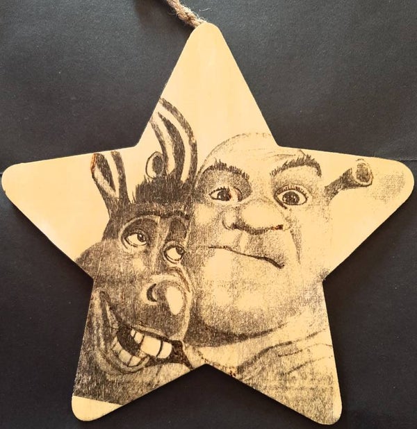 Wandbord Shrek & Ezel