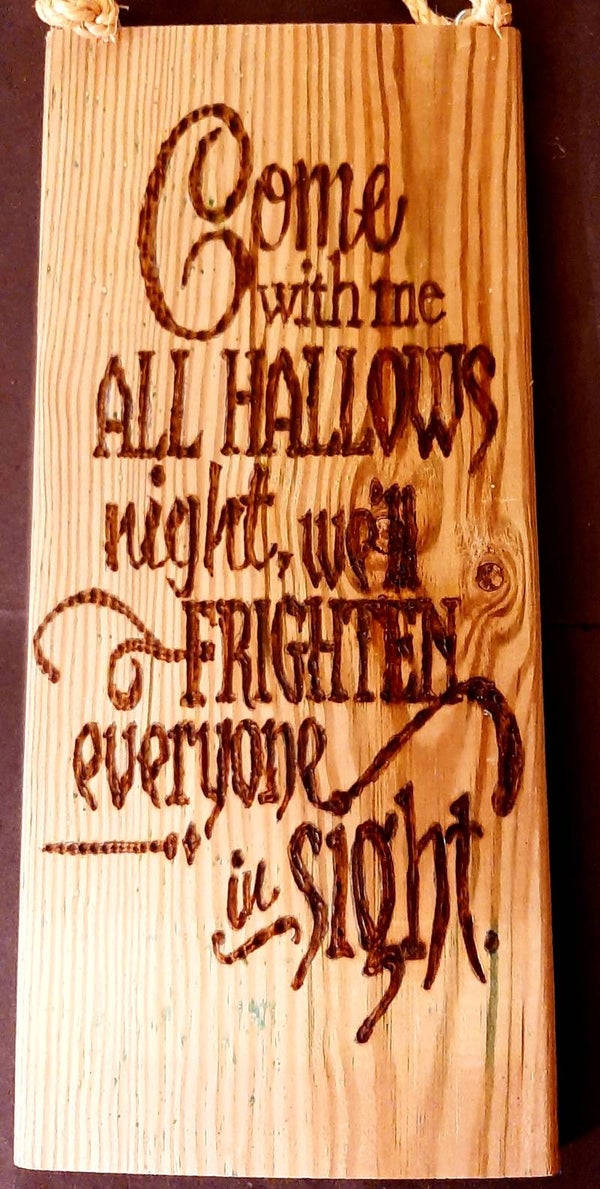 Tekstbord Come with me...