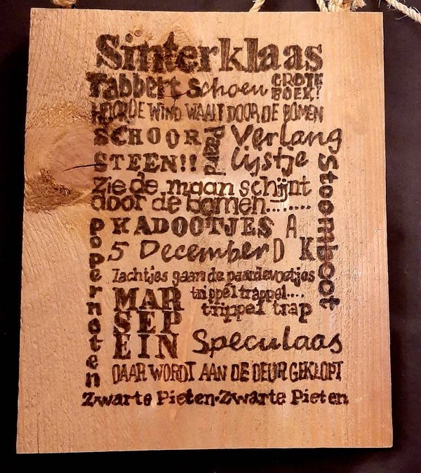 Tekstbord Sinterklaas 