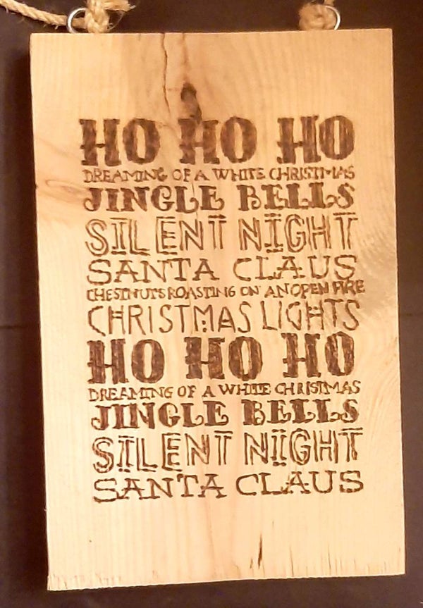 Tekstbord Ho ho ho