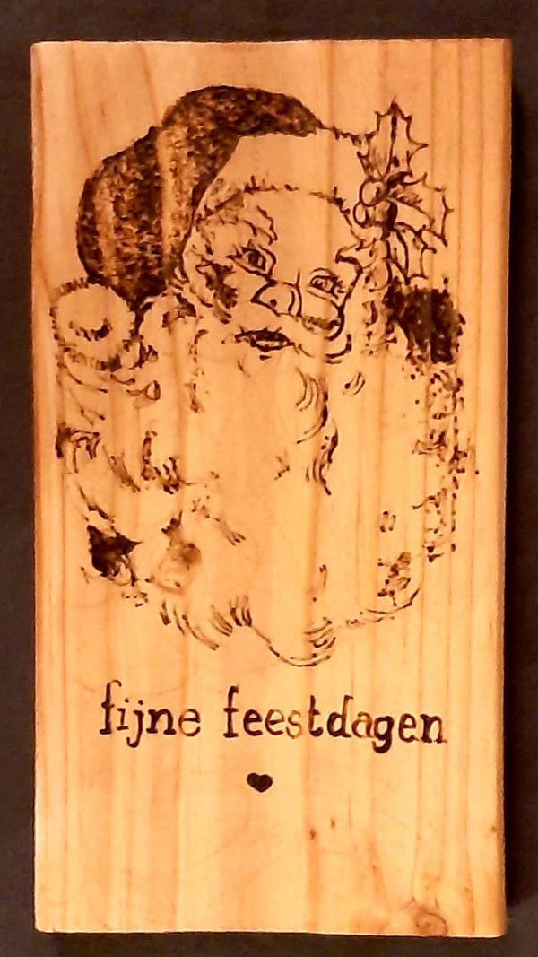 Wandbord Kerstman