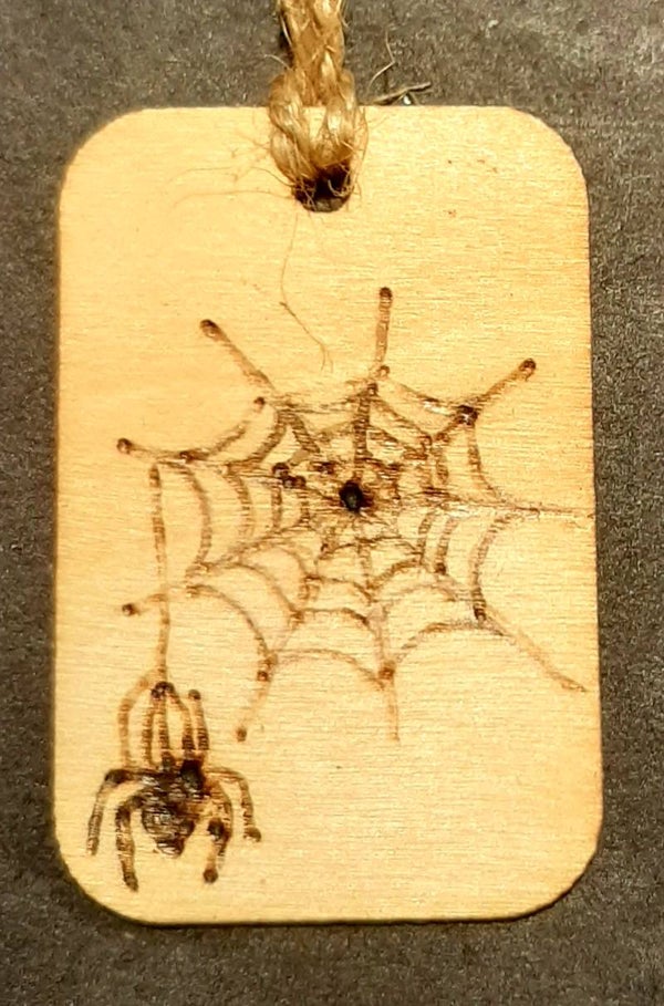 Kadolabel Spinnenweb 