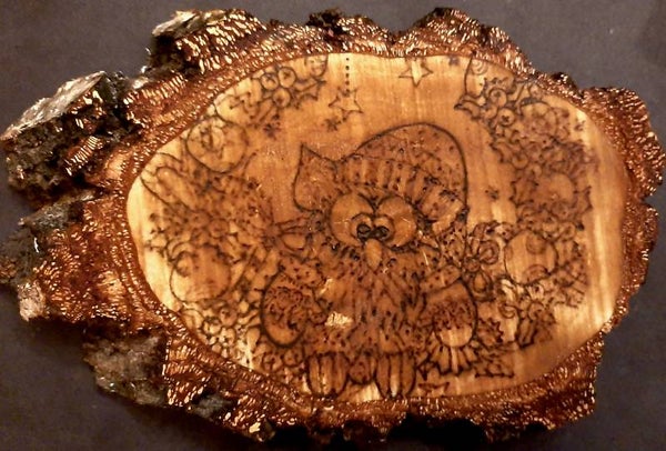 Wandbord Kerstvogeltje