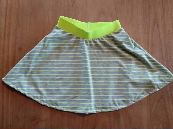 "Elise" rokje neon streepjes