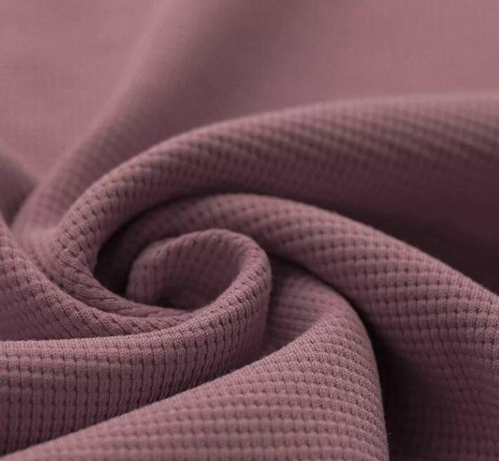 gebreide wafel - oud mauve