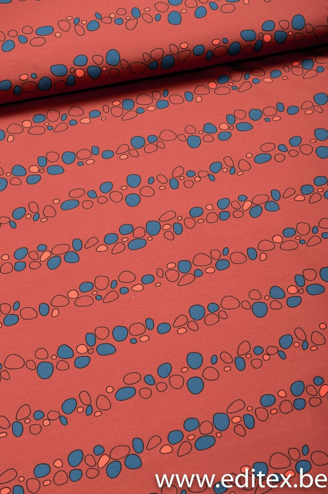 Pebbles rust stones stripes sweater