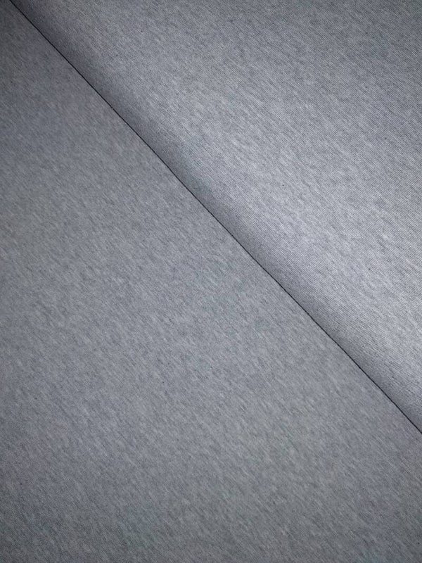 french terry grijs melange