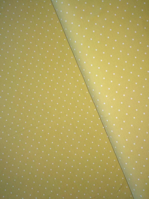 tricot oker geel witte stip 2mm