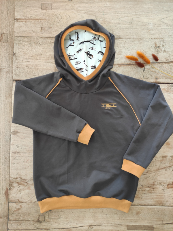 Retro sweater met kap