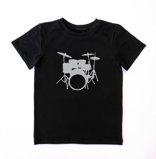 T-shirt Drums (zwart)