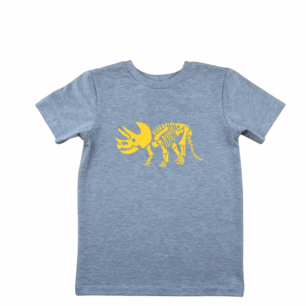 T-shirt Dino Triceratops skelet