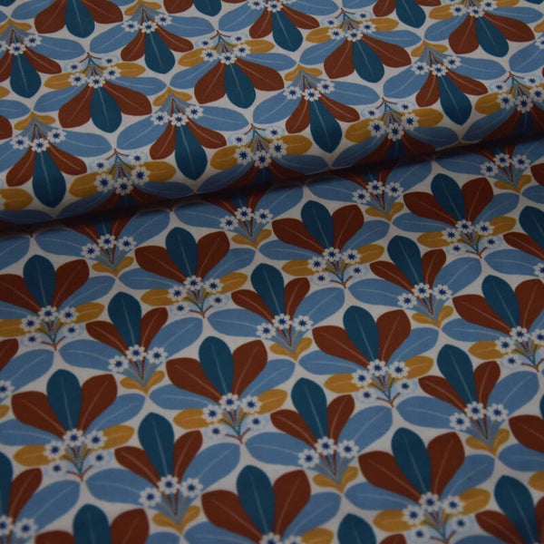 "Emilie" retro petrol/blauw