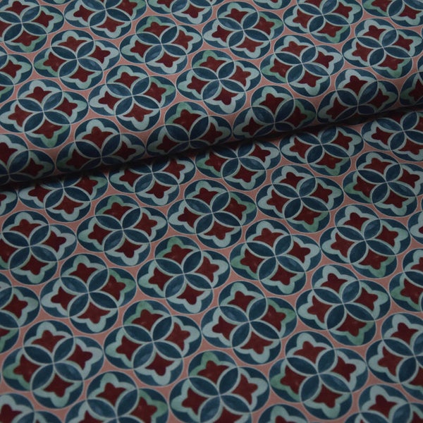 "Emilie" retro petrol/bruin