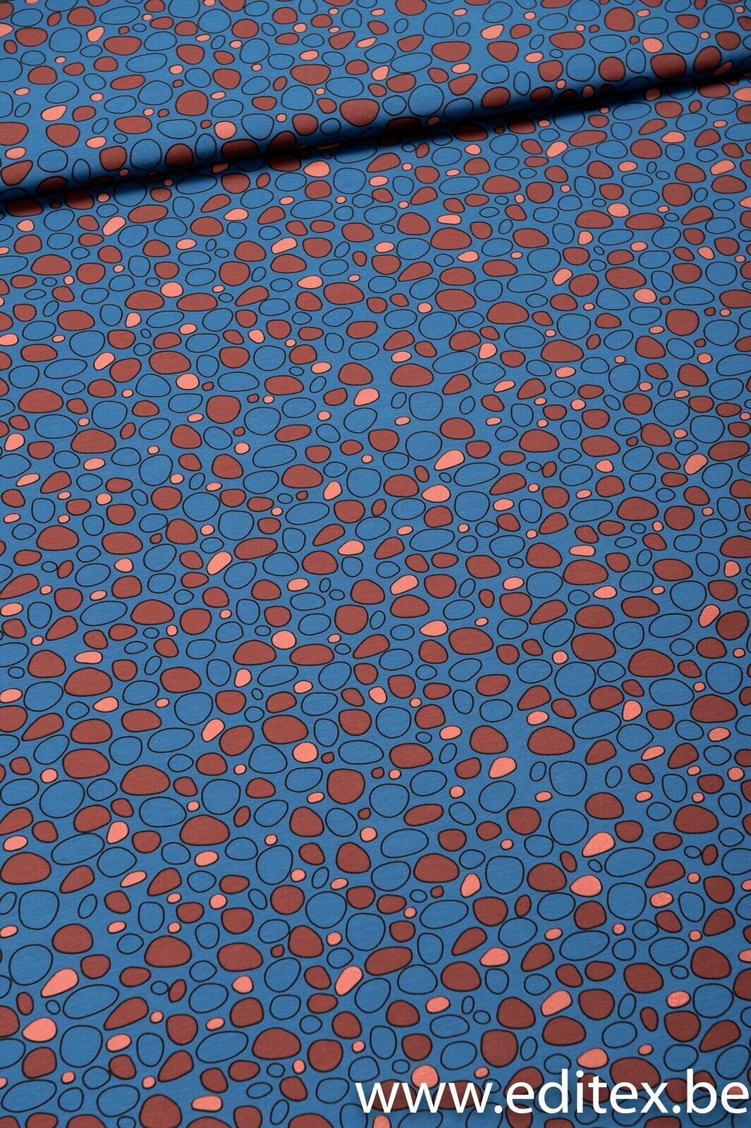 Pebbles blue stones jersey