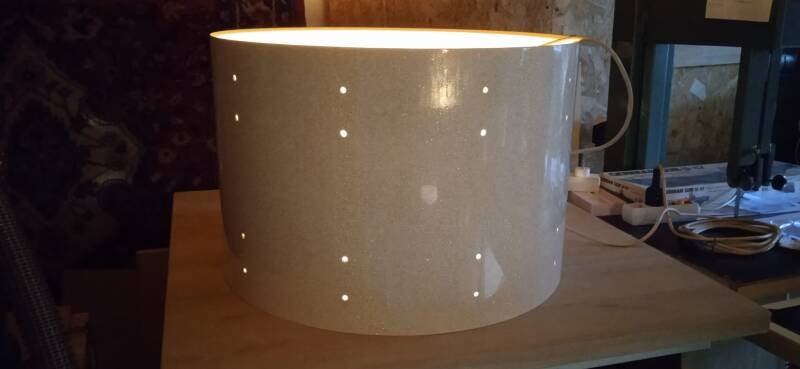 Eine 22&quot; Vintage DW-Keller Bassdrum nachher...