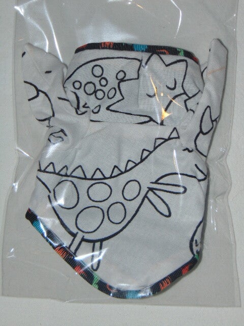 Bonnet Hobby horse Dinosaure A Colorier !
