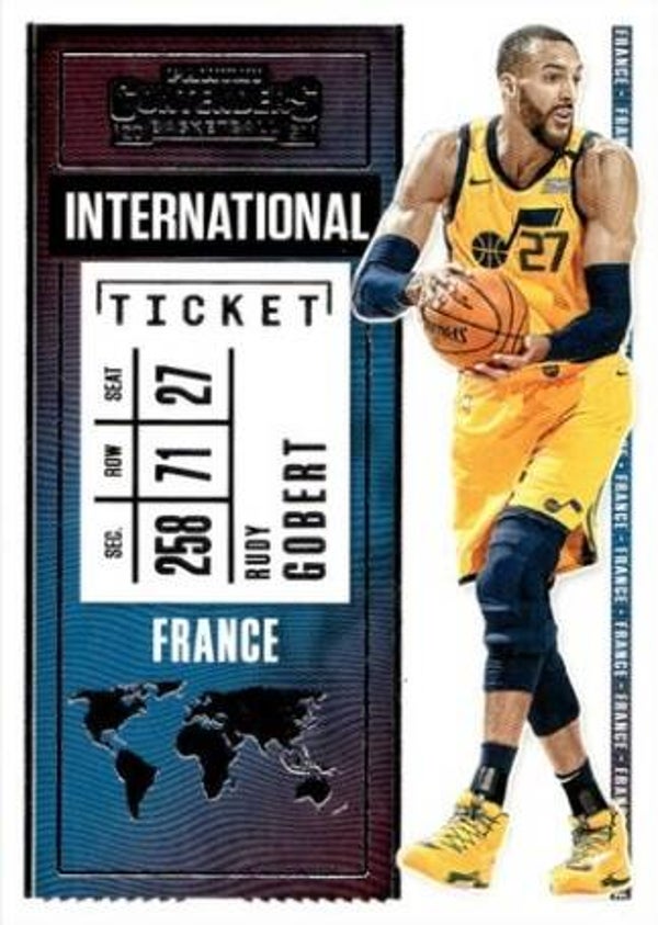 #18: Rudy Gobert (France) - Panini Contenders Basketball 2020/2021