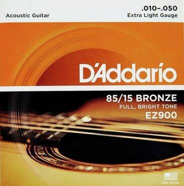 D'Addario EZ900 85/15 Bronze Extra Light Akoestische Western Gitaar Snarenset