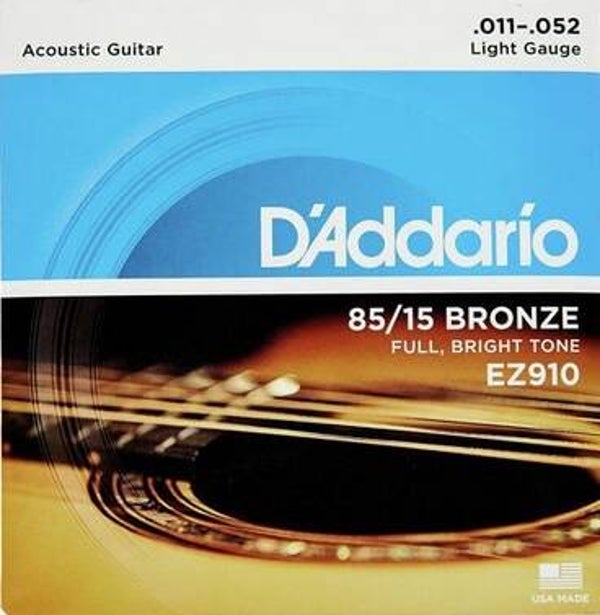 D'Addario EZ910 85/15 Bronze Light Akoestische Western Gitaar Snarenset