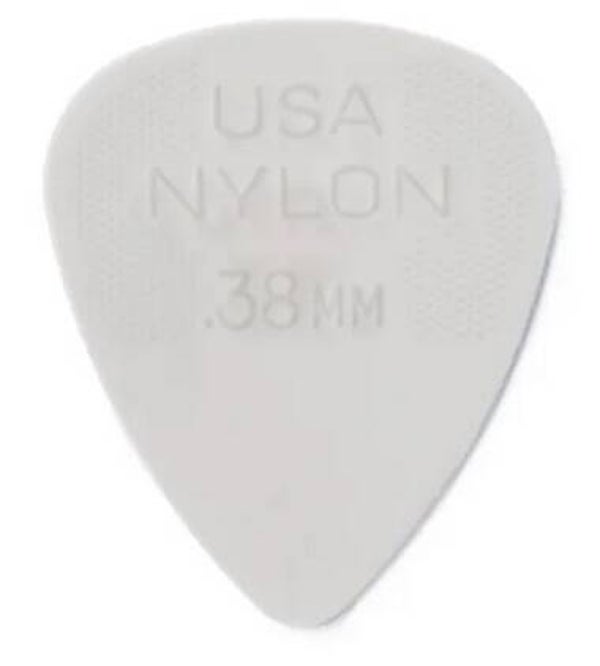 Plectrum Dunlop USA Nylon .38mm (Wit)