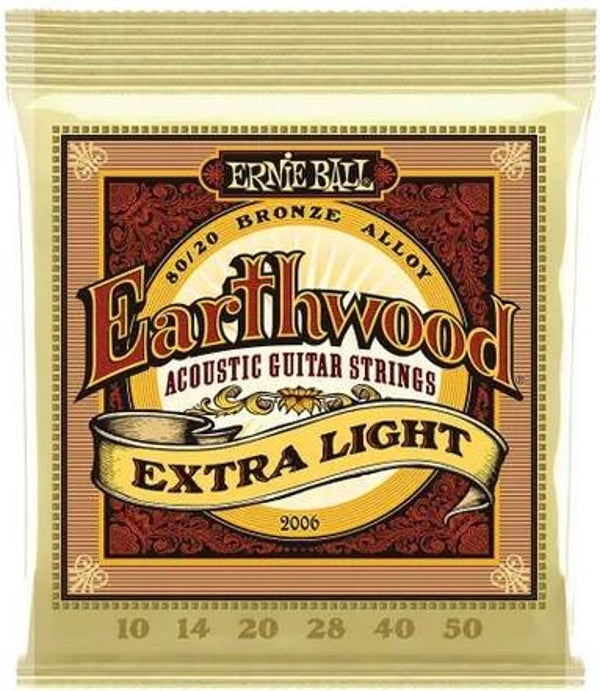 Ernie Ball Earthwood Extra Light 80/20 Bronze Alloy 10-50