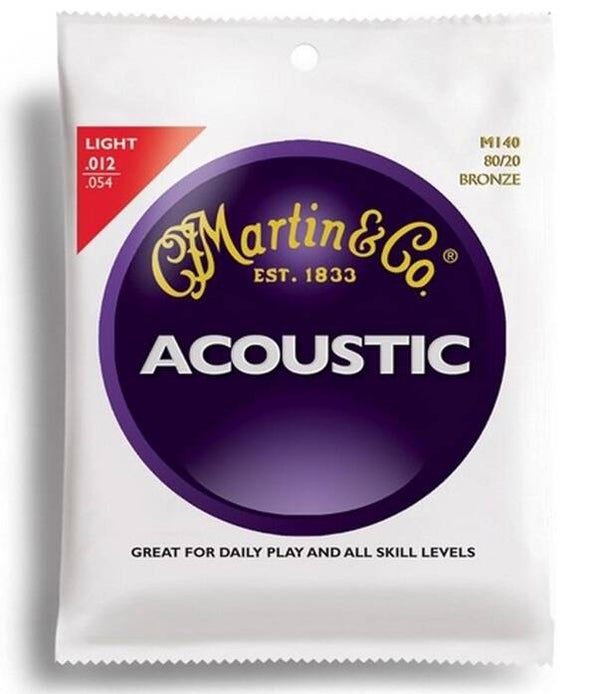 Martin & Co. M140 Acoustic 80/20 Bronze Light Western Gitaar Snarenset