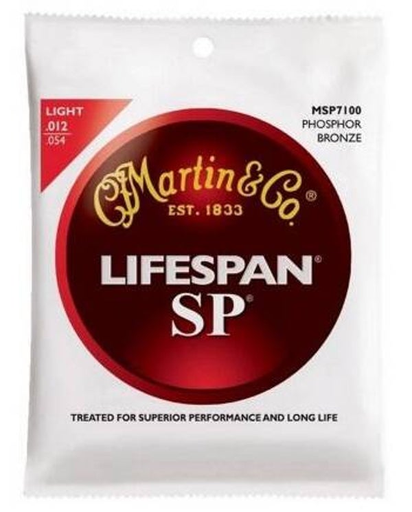 Martin & Co. Lifespan SP MSP7100 Acoustic Phosphor Bronze Light Western Gitaar Snarenset