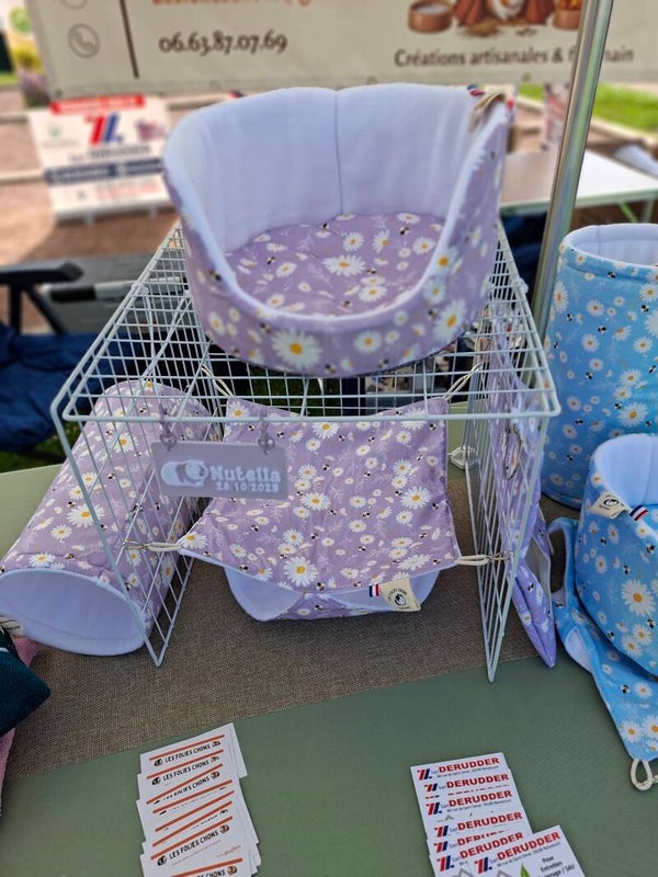 Ensemble cochon d'inde Lilas abeille