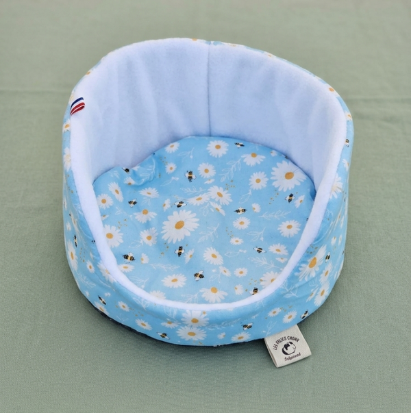 Panier - lit - dodo pour Cochon d'inde - Abeille bleu