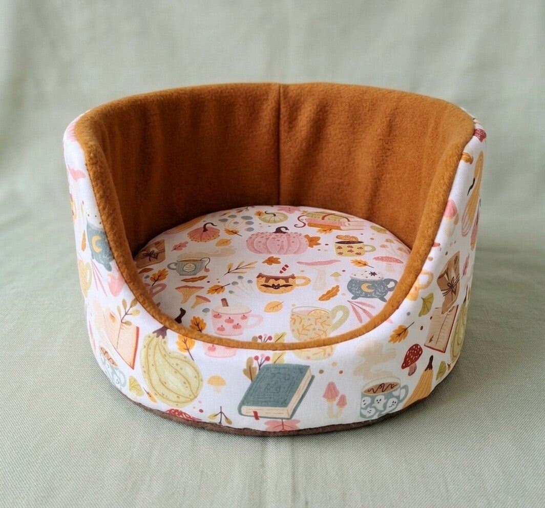 Panier - lit - dodo pour Cochon d'inde - Automne citrouille