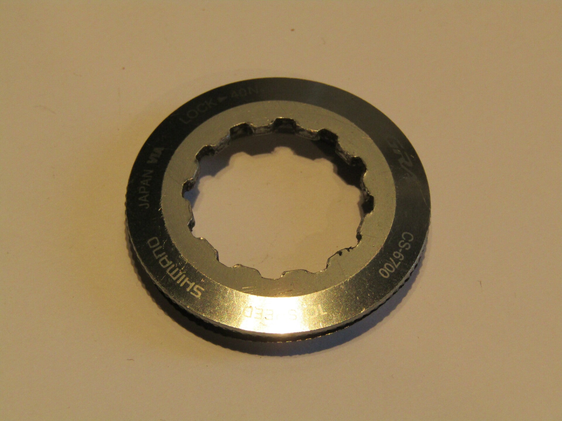 SHIMANO ULTEGRA 10 SPEED ALLOY Lock-ring 2nd hand TL08 02-B01-C06-02 6/25/21