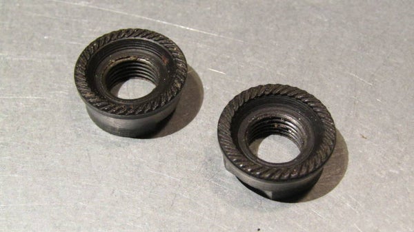 CAMPAGNOLO NUOVO RECORD ( PATENT 78 ) REAR Hub axle lock-nuts 2X. NOS BB23CA 303 - 5/17/20 RK02*