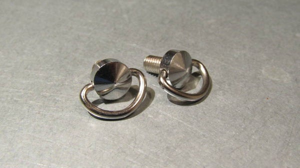 GALLI TYPE ( 70's CAMPAGNOLO NUOVO RECORD ) copy Vintage 70's Chrome steel down tube gear lever wing nuts 2X NOS! BXC00F5