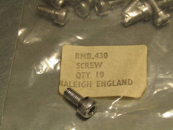 *RALEIGH RMB. #430 SCREW NOS! TL08 02-B01-002-02 5/3/21