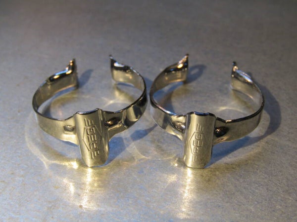 REG vintage 70's Chrome steel TOP TUBE CABLE CLIPS 2X NOS! TL04 01-B01-C03-02 5/12/21