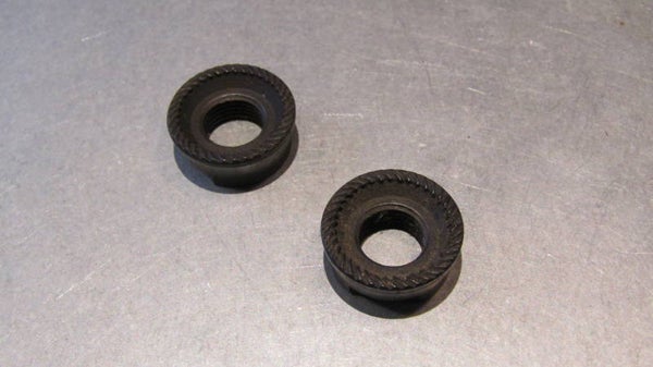 CAMPAGNOLO NUOVO RECORD vintage 80's ( PATENT 82 ) Rear Hub Lock-nuts 10X26 NOS! BX72