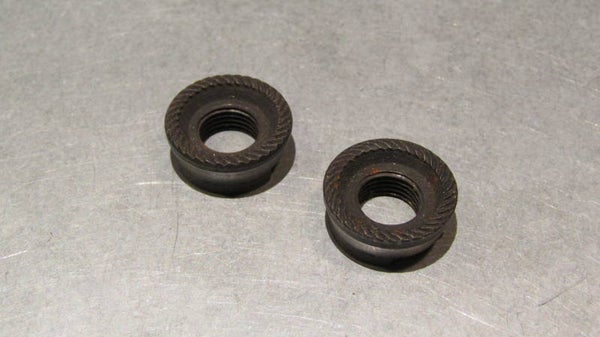 CAMPAGNOLO NUOVO RECORD vintage 80's ( PATENT 81 ) Rear Axle lock-nuts 10X26 NOS! BX35