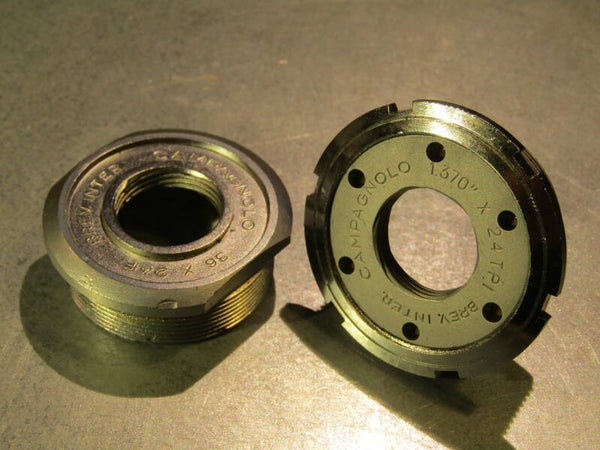 CAMPAGNOLO NUOVO RECORD ENGLISH Thread THICK Bottom bracket cup set NOS! Beta01 D09-001-04 5/16/21