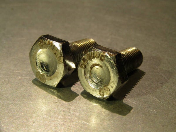 SUGINO MIGHTY Chrome steel 15mm crank arm bolts 2X 2nd hand Beta01-001-05 5/22/21