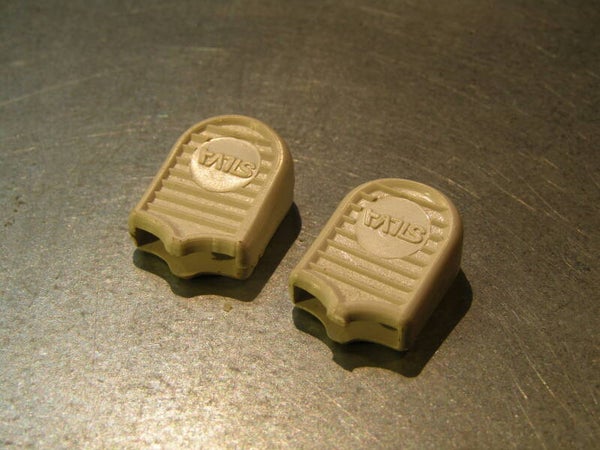 SILVA TOE-STRAP End buttons WHITE NOS! TL07 01-B02-C02-05 5/25/21