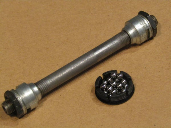 *OLYMPIC FRONT HUB AXLE with matching 5/32 BALLBEARINGS 20X NOS! BB28H 03 - 1/26/20 RK04