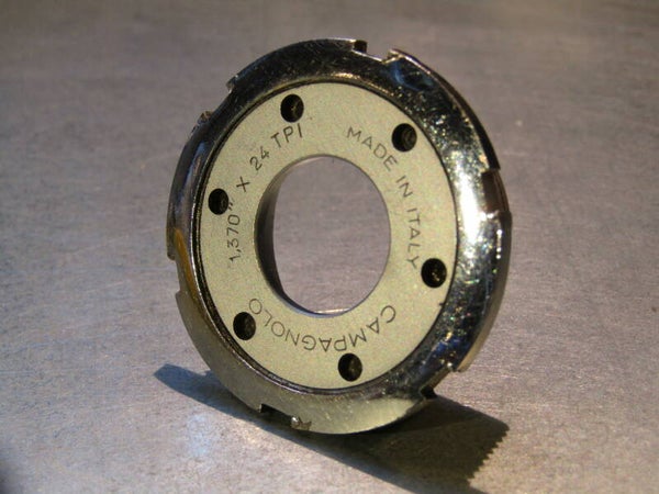 CAMPAGNOLO GRAN SPORT ENGLISH Thread 1,370X24TPI THIN Bottom bracket adjustable cup 2nd hand BOR03 003-06 5/29/21