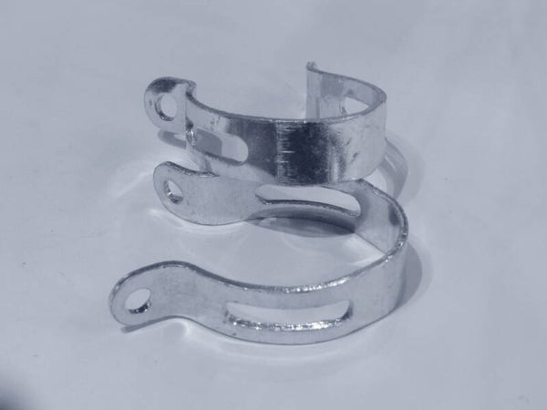 .COBRA SILVER ALLOY WATER BOTTLE CLAMPS 1X Bottles worth NOS! BOR06 003-01 5/30/21