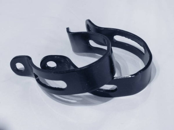 ..COBRA Vintage 70's BLACK ALLOY WATER BOTTLE CLAMPS 1X Bottles worth NOS! BOR06 004-02 5/30/21